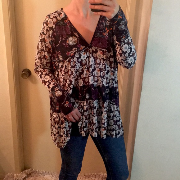 Free People Tunic Long Sleeve Size M - Picture 2 of 5